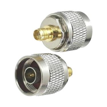 Imagem de Adaptador Conector SMA Para UHF, Plugue Coaxial RF De Latão Macho Para