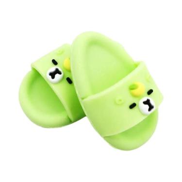 Imagem de Chinelo Miniatura Tubarão Fofo: Acessório Labubu Para Bonecas  Calçado