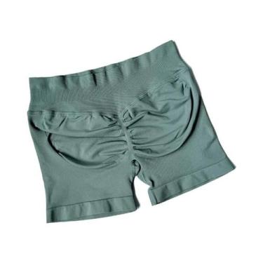 Imagem de Shorts Esportivos Femininos De Cintura Alta Para Verão, Respiráveis, C