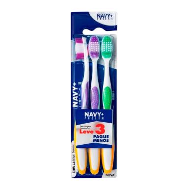 Imagem de Escova Dental Frescor Navy + Fresh Leve 3 E Pague Menos