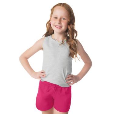 Imagem de Regata Básica Infantil Feminina Rovi Kids Cinza, 3, Cinza