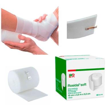Imagem de Curativo Bandagem Poliuretano Rosidal Soft 10cm x 0,4cm x 2,5m L & R -