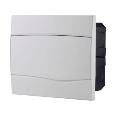 Imagem de Quadro de Distribuição de Embutir 9 DIN ou 6 NEMA Tramontina com Porta