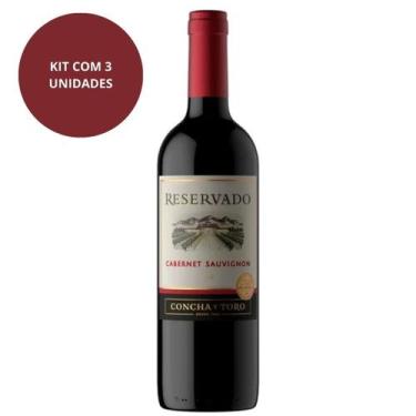 Imagem de Vinho Concha Y Toro Cabernet Sauvignon 750ml Kit Com 3