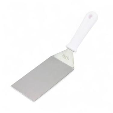 Imagem de Espátula Inox Curva 3 Chapa Lanche Profissional Chapeiro - Chefline