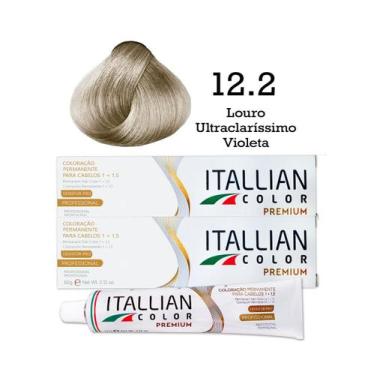 Imagem de 2 Unidades Coloração Itallian Color 12.2 Louro Ultraclaríssimo Violeta