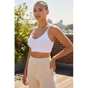 Imagem de Top Feminino Academia Fitness Alça Ajustável Básico Com Bojo COR:BRANC