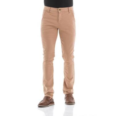 Imagem de Calça Collor Masculina Arauto Slim - ARAUTO JEANS, 40, Bege