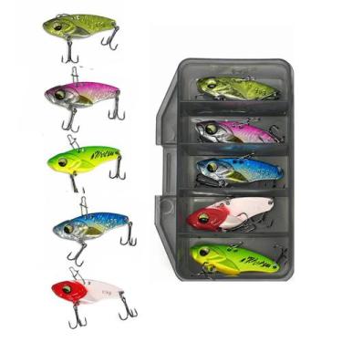 Imagem de Kit Com 5 Isca Artificial Pesca Profissional Tucunaré Robalo - Imagine