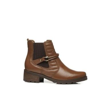 Imagem de Bota Pegada 281402 Couro Feminino Original - 37, Terracota, 37