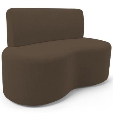 Imagem de Sofá 2 Lugares Orgânico Para Sala De Estar Living Larissa L02 Suede Ma