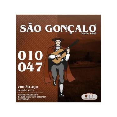 Imagem de Encordoamento Para Violão Aço .010 Leve São Gonçalo