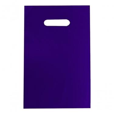 Imagem de Sacola Plástica 20x30 Alça Boca de Palhaço para Embalagens Diversas com Pacote 1KG APROX. 135 un Higipack