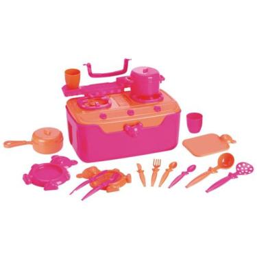 Imagem de Fogão & Cia Infantil com Acessórios - Roma Brinquedos Maleta