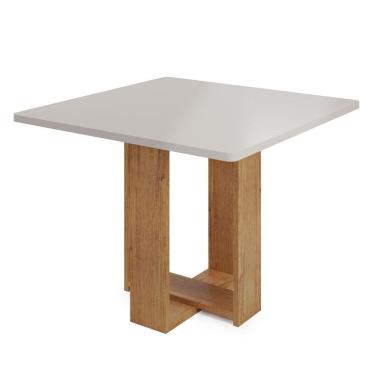 Imagem de Mesa Quadrada Oasis de Jantar com Tampo em MDF 25mm 90x90cm para Sala Pequena