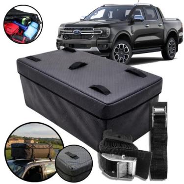 Imagem de Bolsa Maleiro Teto 180L Impermeável+Cinta Carga Ford Ranger - BR18