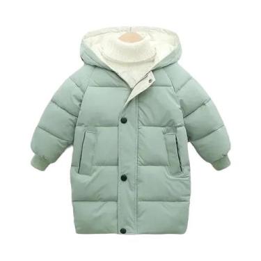 Imagem de Casaco De Inverno Para Meninos E Meninas, Parka De Algodão Acolchoada,