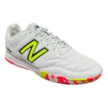 Imagem de Tenis Futsal New Balance 442 Pro Em Couro Indoor, Branco, 43 BR