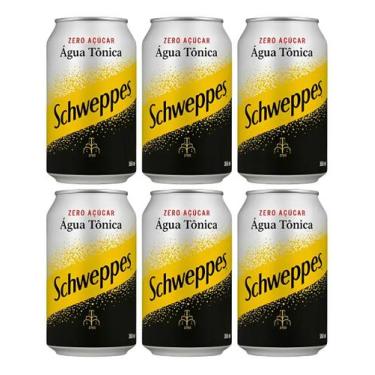Imagem de Kit C/6 Água Tônica Schweppes Zero Açucar 350ml
