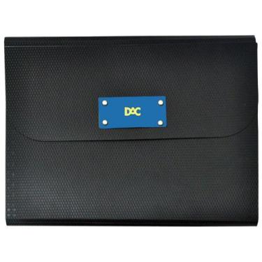Imagem de Pasta Safonada A4 DAC Reciclada - Preto e Azul 12 Divisórias