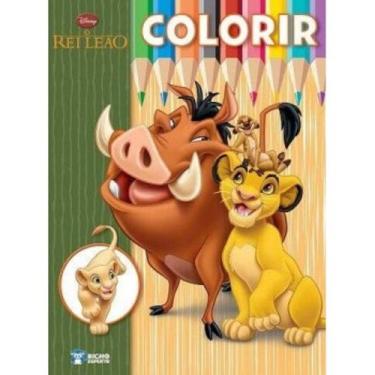 Imagem de Revista O Rei Leão Para Colorir E Um Avião Montável De Brinquedo - RID