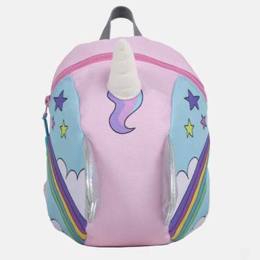 Imagem de Mochila Com Guia Infanti Unicórnio Rosa, Único, Rosa