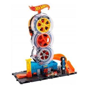 Imagem de Conjunto E Pista Hot Wheels City  Super Loja De Pneus