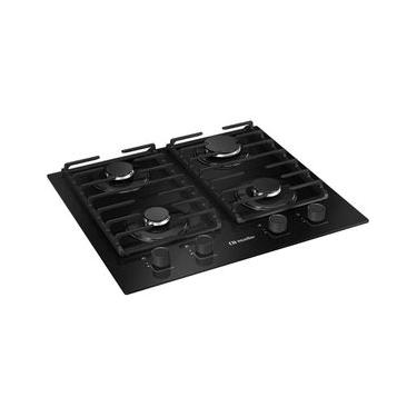 Imagem de Cooktop à Gás Mueller MCG4BM 4 Bocas Vidro Temperado Grade Dupla Preto Bivolt