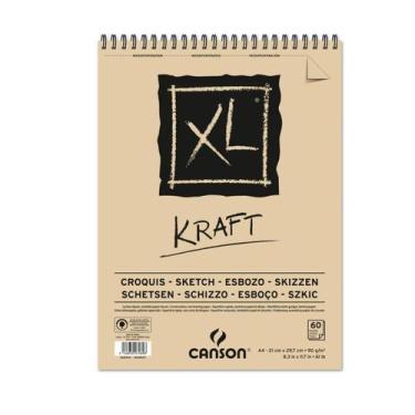 Imagem de Bloco Papel Canson XL Kraft 60 Folhas A3 90g