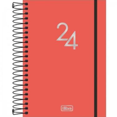 Imagem de Agenda espiral diária 14 x 20 cm neon 2024 - Tilibra, Modelo 4