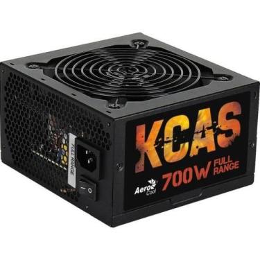 Imagem de Fonte Gamer ATX Aerocool KCAS 700W 80 Plus Full Range APFC, 115 ~ 230V