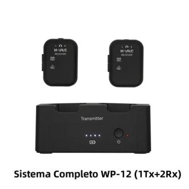 Imagem de Sistema De Monitoramento Sem Fio In-Ear M-VAVE WP-12 2.4GHz Com Latênc