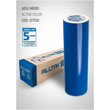 Imagem de Adesivo Para Envelopamento Geladeiras Móveis 3Mx50cm Azul Médio - Crea