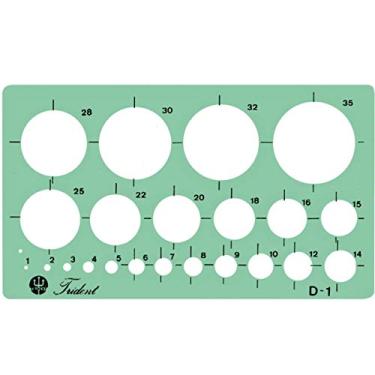 Imagem de Gabarito, Trident, D-1, Acrílico Azulado