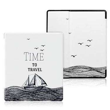 Imagem de CCOO Nova capa para Kindle Oasis (9ª, 2017 lançada e 10ª geração de 2019, 17,78 cm), capa à prova d'água, despertar/dormir automática inteligente