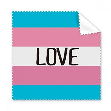 Imagem de Pano de limpeza Love Transgênero LGBT com suporte para tela de celular, 5 peças