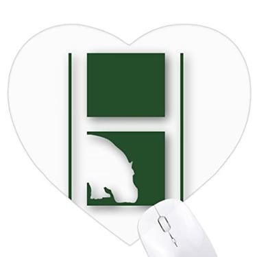 Imagem de Mousepad Hippo Weight River Mud Art Deco moderno coração tapete de borracha para escritório
