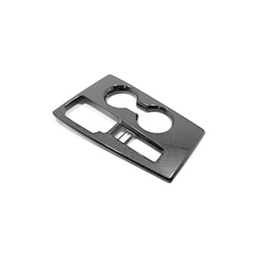 Imagem de GZBFTDH Acessórios de carro para painel de câmbio, para Honda Civic 2022 fibra de carbono controle central botas câmbio, capa moldura adesivo acabamento automotivo peças interiores (preto)