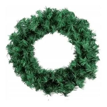 Imagem de Guirlanda Festão Verde De Natal 40cm 100 Galhos Aramado Top