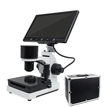 Imagem de Kit de acessórios para microscópio Sensor de microcirculação portátil Microscópio digital com microscópio de tela de 7" 9" Slides de microscópio de tela (cor : microscópio LCD de 7")