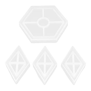 Imagem de Moldes de resina para porta-copos, boa elasticidade Fácil desmoldagem Fácil de limpar Moldes de resina para artesanato para fazer várias obras de arte para porta-copos