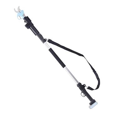 Imagem de Wemay Vara telescópica dobrável de aço de alto carbono Suporte para tesoura de poda elétrica 1,5-1,9 m de altura Varas de corte de galhos
