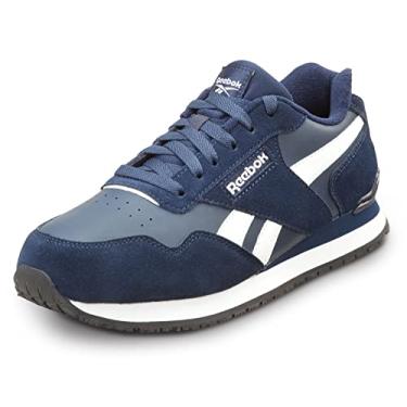 Imagem de Reebok Work Harman, Men's, Navy/White, Retro Jogger Style, Slip-Resistant, EH, Soft Toe Work Shoe (8.0 M)