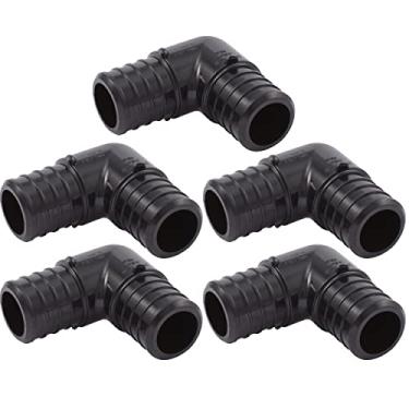 Imagem de SharkBite Cotovelo de 90 graus de 90 graus, pacote com 5, tubo PEX, PE-RT, UP260A5