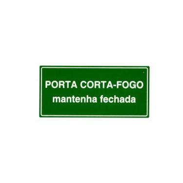 Imagem de Placa Porta Corta Fogo - Ultra Fitas