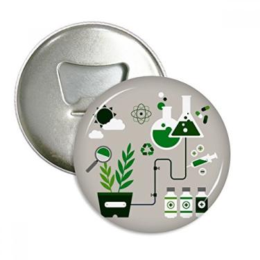 Imagem de Ferramenta de reação química, tambor de trabalho, química, abridor de garrafas, ímã de geladeira, emblema multifuncional