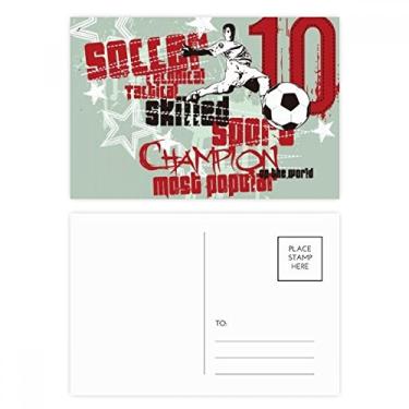 Imagem de Graffiti Street Boy Soccer Skilled Best One Postcard Set Birthday Mailing Thanks Greeting Card