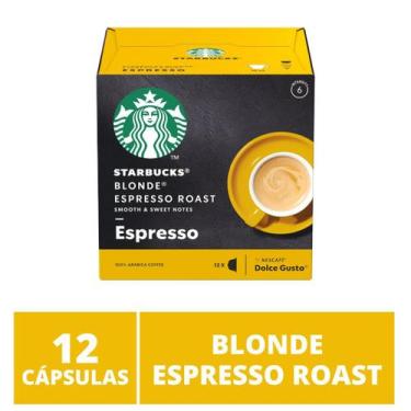 Imagem de 12 Cápsulas Dolce Gusto Starbucks  Café Blonde Espresso Roast