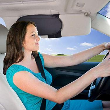 Imagem de WANPOOL Extensor de para-sol antirreflexo antirreflexo para carros, vans e caminhões (prata)