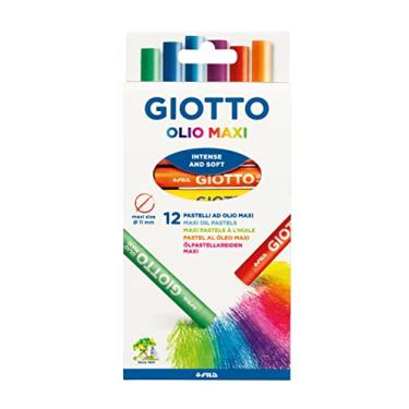 Imagem de Giz Pastel Oleoso, Giotto, 293000, Olio Maxi, 12 Cores